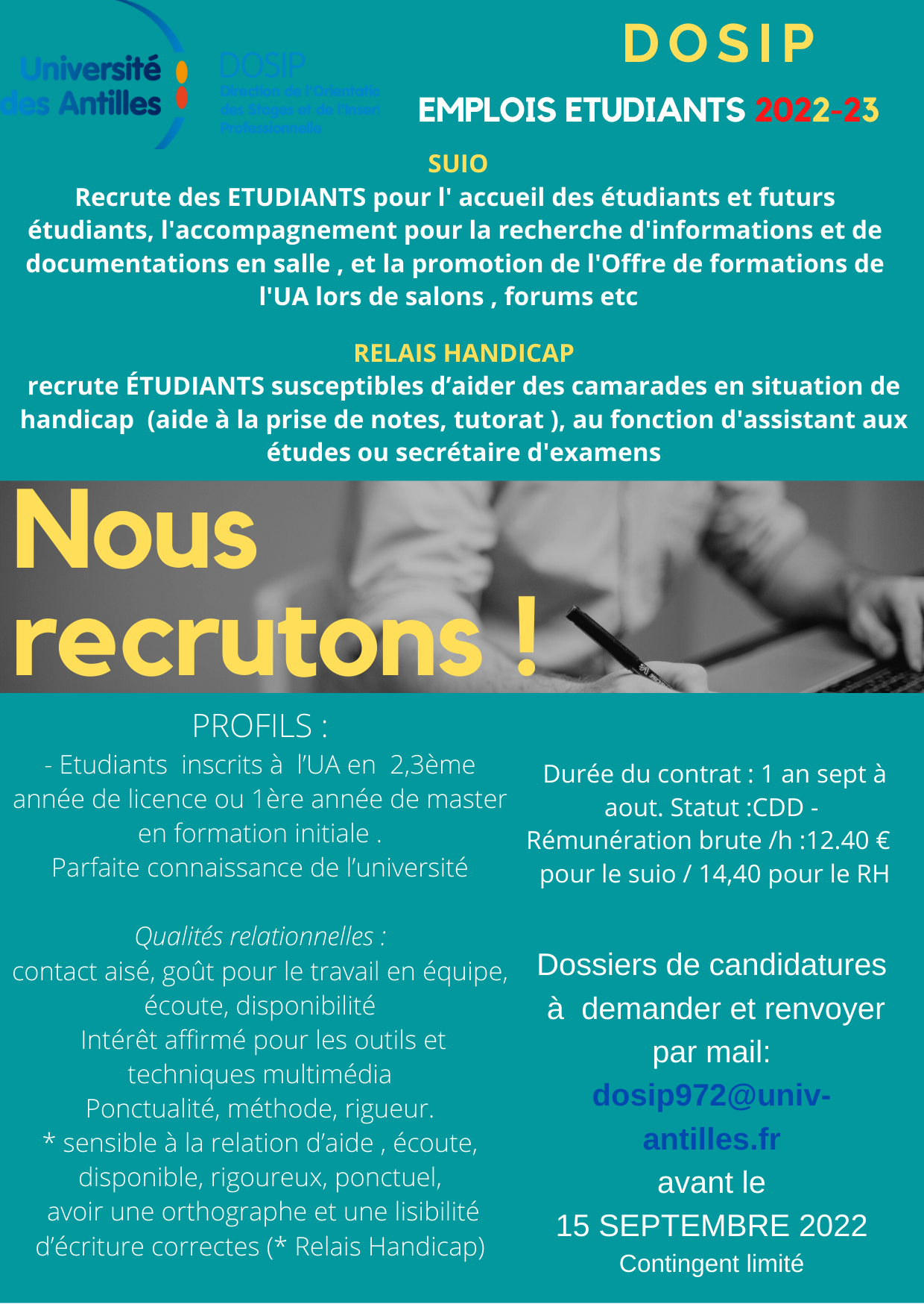 Affiche présentant le texte exposé dans l'article